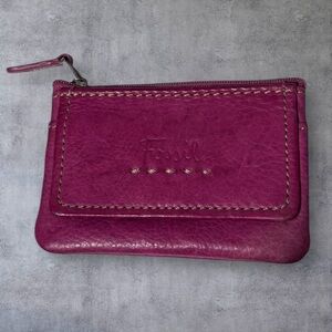 Fossil Pink Leather Cardholder/Coin Purse